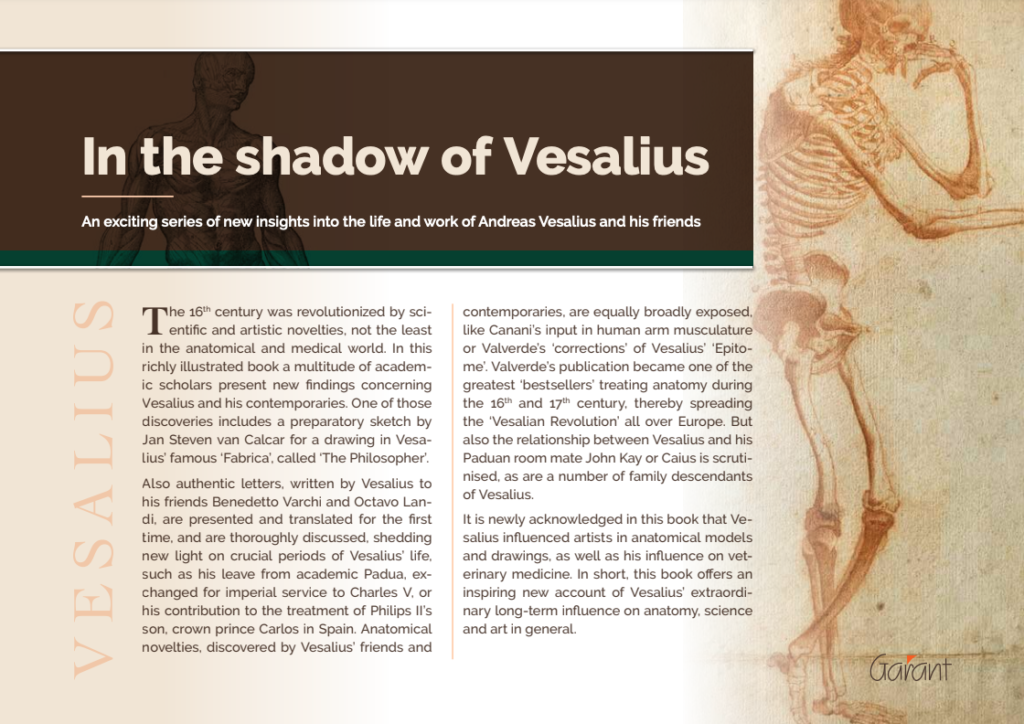 “In the Shadow of Vesalius”_New book about the life and work of Andreas Vesalius